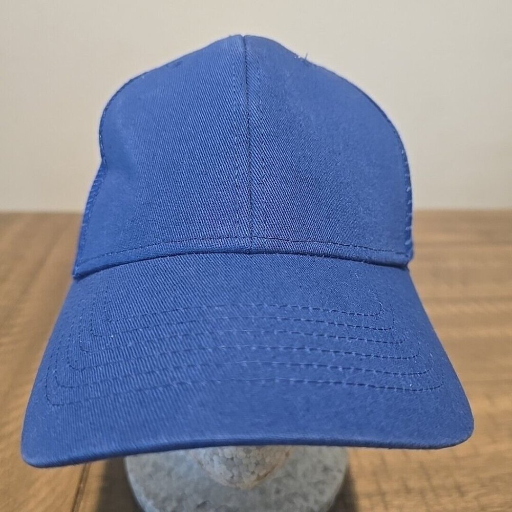 Blue Solid Plain Baseball Cap Trucker Blank Hat Ball Men Women Adjustable Mesh